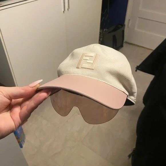 Fendi hat with built in sunglasses